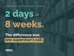 2 days or 8 weeks. The difference was one supervisor's call.